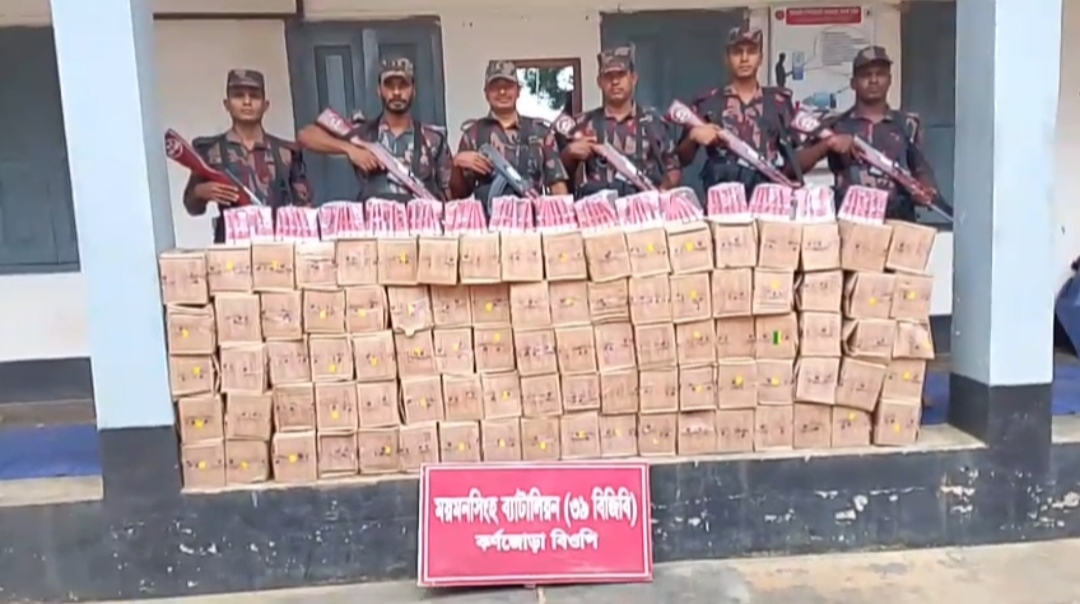 শ্রীবরদী সীমান্তে বাড়ছে চোরাচালান বিজিবি অভিযানে আটক করা হলো বিপুল পরিমাণ ভারতীয় ফেইস ওয়াশ