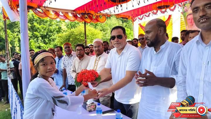 শ্রীবরদী সীমান্তে ঐতিহ্যবাহী মাহারী ফুটবল টুর্নামেন্টের ফাইনাল খেলা অনুষ্ঠিত